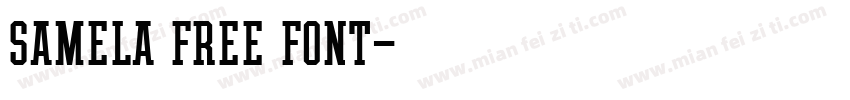 SAMELA FREE FONT字体转换